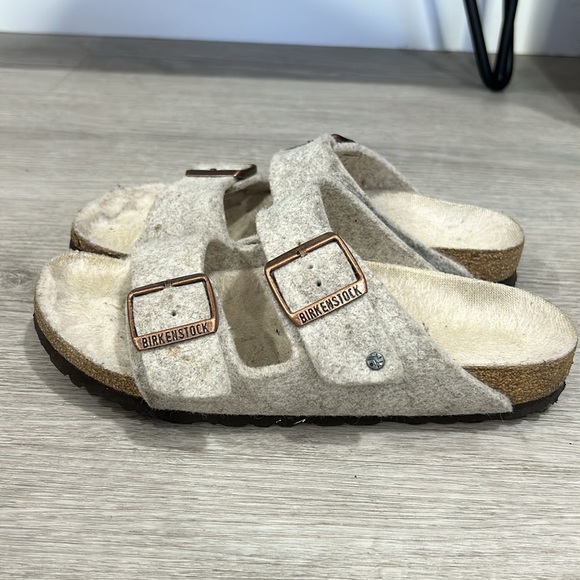Birkenstock Arizona Rivet in felt eggnog - Picture 2 of 11